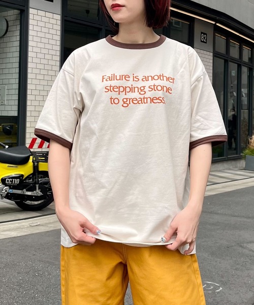 PAGEBOY(ページボーイ)の「PAGEBOYLIM/リンガーロゴT(Tシャツ/カットソー・レディース・オフホワイト/グレー/ベージュ・FREE)」の20枚目の写真