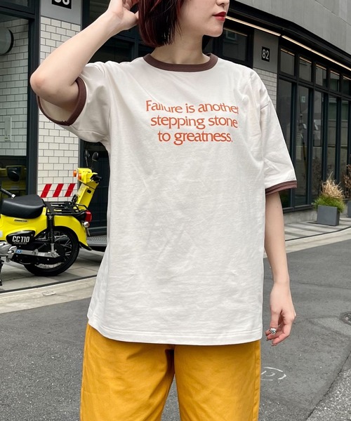 PAGEBOY(ページボーイ)の「PAGEBOYLIM/リンガーロゴT(Tシャツ/カットソー・レディース・オフホワイト/グレー/ベージュ・FREE)」の21枚目の写真