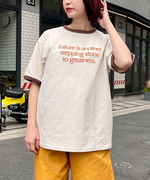 PAGEBOY(ページボーイ)の「PAGEBOYLIM/リンガーロゴT(Tシャツ/カットソー・レディース・オフホワイト/グレー/ベージュ・FREE)」の22枚目の写真