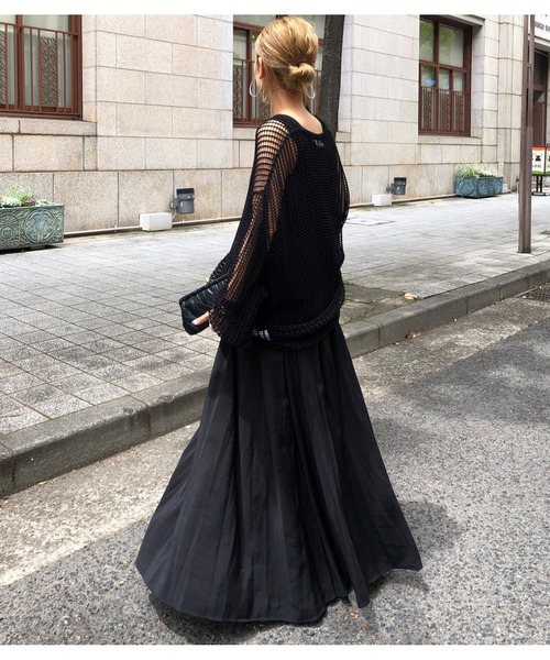 ulu（ウル）の「Low gauge loose silhouette pullover（その他トップス・レディース・ブラック・FREE）」の10枚目の写真