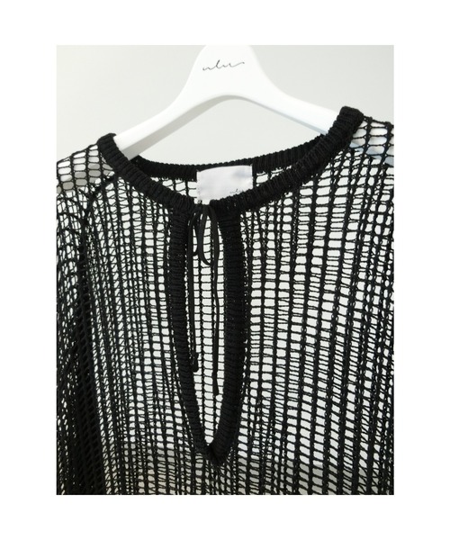 ulu（ウル）の「Low gauge loose silhouette pullover（その他トップス・レディース・ブラック・FREE）」の2枚目の写真