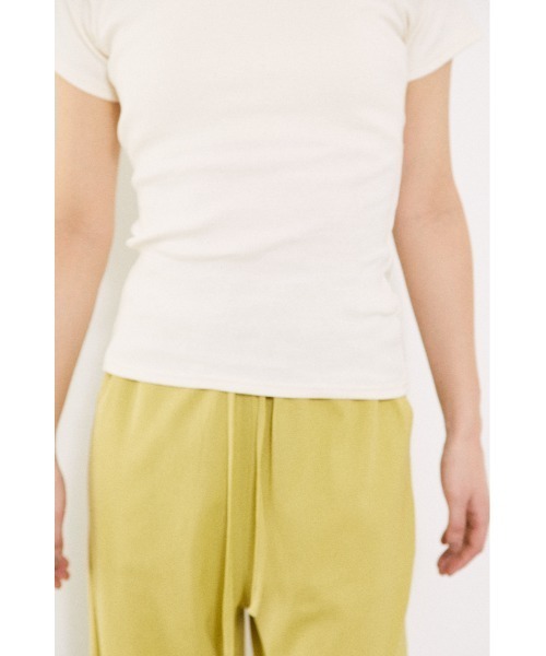 BLACK BY MOUSSY（ブラックバイマウジー）の「back design t-shirt（バックデザインTシャツ）（Tシャツ/カットソー・レディース・ホワイト/ベージュ/ブラウン/レッド・FREE）」の6枚目の写真