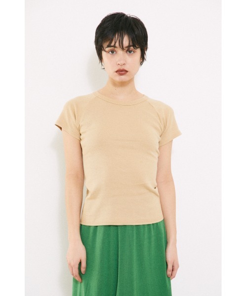 BLACK BY MOUSSY（ブラックバイマウジー）の「back design t-shirt（バックデザインTシャツ）（Tシャツ/カットソー・レディース・ホワイト/ベージュ/ブラウン/レッド・FREE）」の19枚目の写真