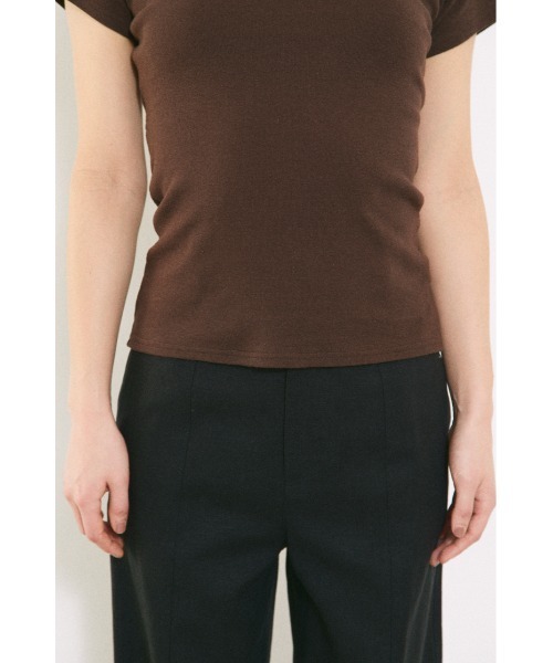 BLACK BY MOUSSY（ブラックバイマウジー）の「back design t-shirt（バックデザインTシャツ）（Tシャツ/カットソー・レディース・ホワイト/ベージュ/ブラウン/レッド・FREE）」の15枚目の写真