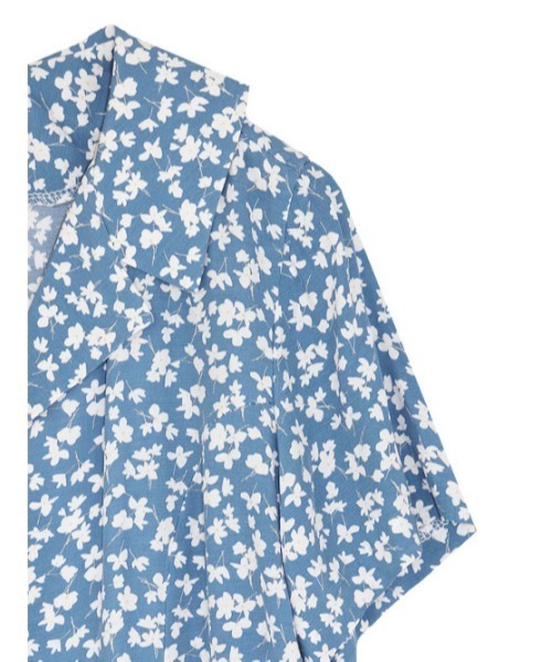 AMAIL（アマイル）の「Vintage flower mini dress（ワンピース・レディース・オレンジ/ブルー・FREE）」の9枚目の写真