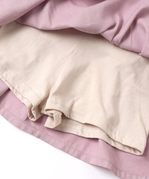 apres les cours（アプレレクール）の「インパンツ付きスカート（スカート・キッズ・ネイビー/サックスブルー/ピンク・90/100/110/120/80/130）」の5枚目の写真