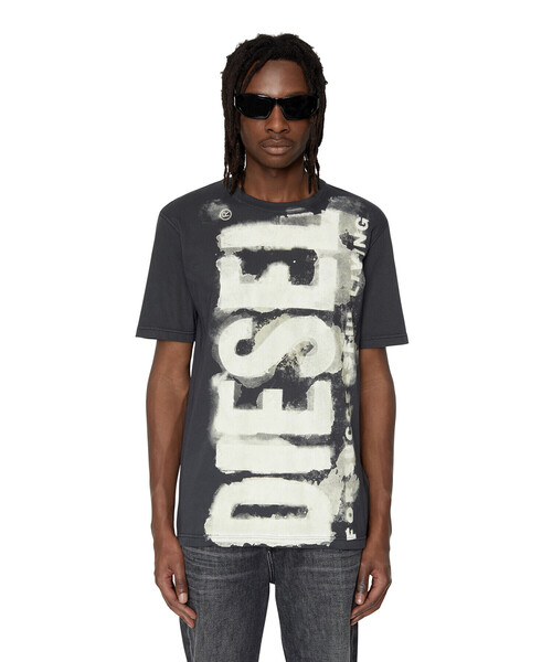 DIESEL(ディーゼル)の「メンズ Tシャツ ロゴ(Tシャツ/カットソー・メンズ・ブルー・LARGE/X-LARGE/SMALL/MEDIUM/XXX-LARGE/XX-LARGE/X-SMALL)」の7枚目の写真