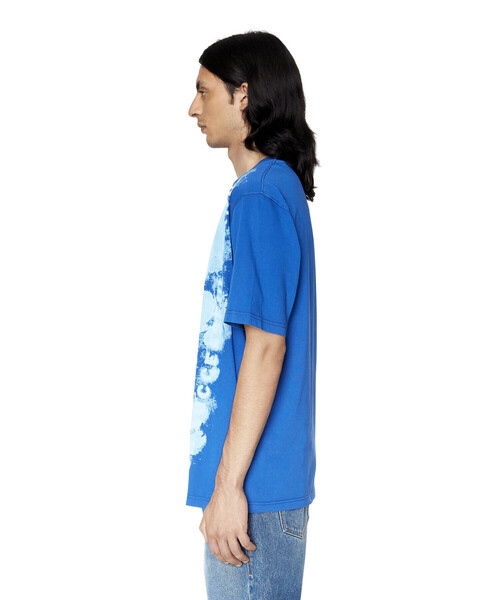 新品タグ付】DIESELアシメTシャツXSブルー完売希少定価2万高見え