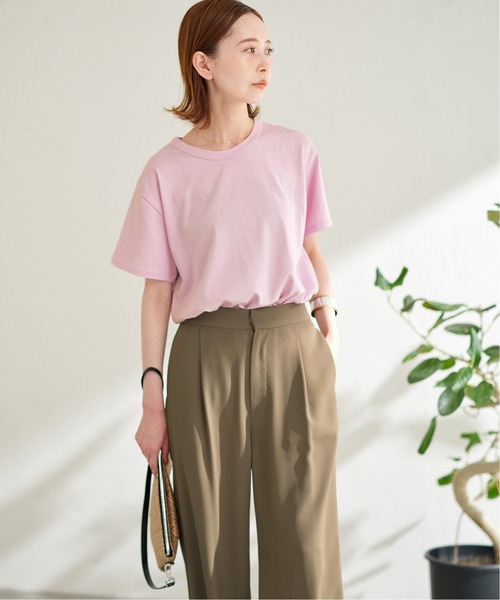 JOURNAL STANDARD（ジャーナルスタンダード）の「クラシックテンジクハーフスリーブTシャツ（Tシャツ/カットソー・レディース・ホワイト/ライトグレー/ブラック/ピンク・FREE）」の21枚目の写真