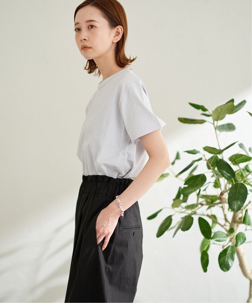 JOURNAL STANDARD（ジャーナルスタンダード）の「クラシックテンジクハーフスリーブTシャツ（Tシャツ/カットソー・レディース・ホワイト/ライトグレー/ブラック/ピンク・FREE）」の10枚目の写真