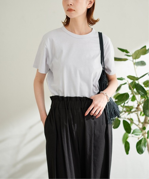 JOURNAL STANDARD（ジャーナルスタンダード）の「クラシックテンジクハーフスリーブTシャツ（Tシャツ/カットソー・レディース・ホワイト/ライトグレー/ブラック/ピンク・FREE）」の11枚目の写真