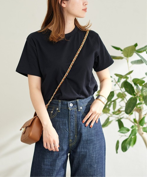 JOURNAL STANDARD（ジャーナルスタンダード）の「クラシックテンジクハーフスリーブTシャツ（Tシャツ/カットソー・レディース・ホワイト/ライトグレー/ブラック/ピンク・FREE）」の7枚目の写真