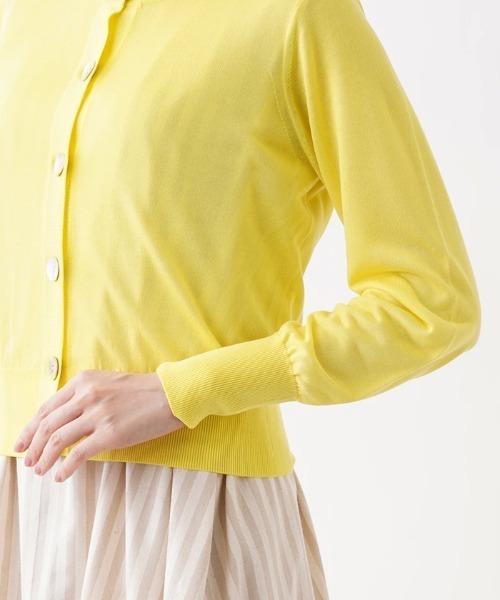 Brahmin（ブラーミン）の「【BRAHMIN】クルーネックカーディガン（カーディガン/ボレロ・レディース・オフホワイト/Beige/ダークネイビー・2）」の8枚目の写真