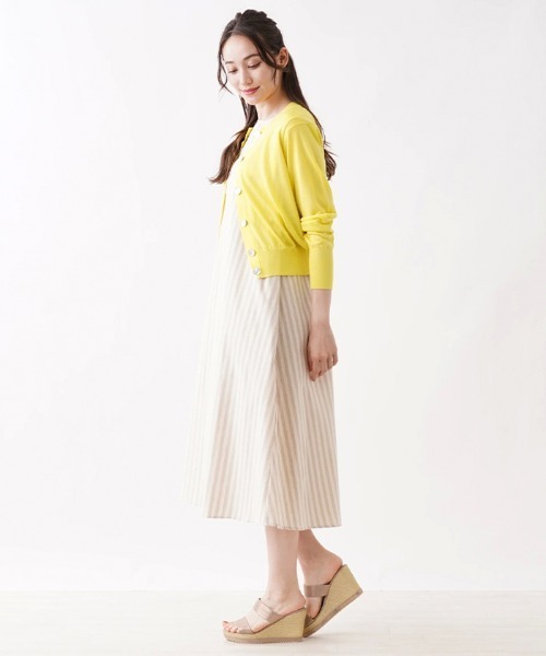 Brahmin（ブラーミン）の「【BRAHMIN】クルーネックカーディガン（カーディガン/ボレロ・レディース・オフホワイト/Beige/ダークネイビー・2）」の12枚目の写真