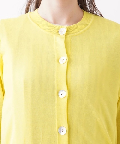 Brahmin（ブラーミン）の「【BRAHMIN】クルーネックカーディガン（カーディガン/ボレロ・レディース・オフホワイト/Beige/ダークネイビー・2）」の21枚目の写真