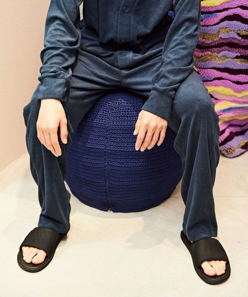 UGG（アグ）の「UGG@mos パイルロングパンツ / アグ パイルロングパンツ（ルームウェア/パジャマ・メンズ・ネイビー/グレー・M/L）」の8枚目の写真