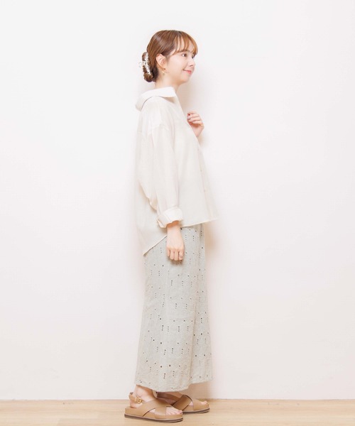 flower（フラワー）の「バルーンシアーシャツ4（シャツ/ブラウス・レディース・ピンク/イエロー/ブルー・FREE）」の12枚目の写真