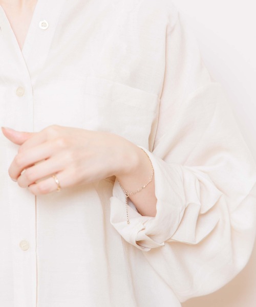 flower（フラワー）の「バルーンシアーシャツ4（シャツ/ブラウス・レディース・ピンク/イエロー/ブルー・FREE）」の17枚目の写真