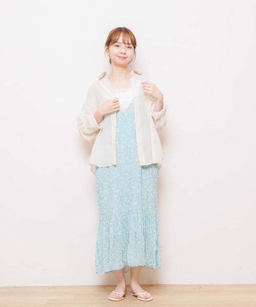 flower（フラワー）の「バルーンシアーシャツ4（シャツ/ブラウス・レディース・ピンク/イエロー/ブルー・FREE）」の5枚目の写真