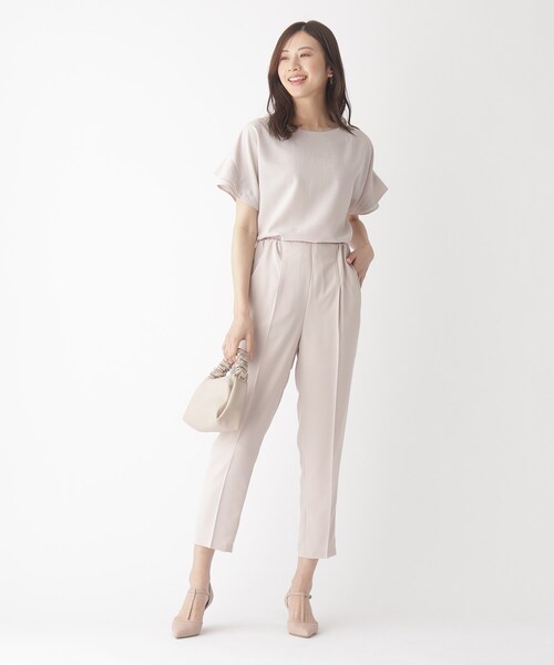 index（インデックス）の「◆バックサテンイージーテーパードパンツ【WEB限定サイズ】（その他パンツ・レディース・ライトグレー/ダークグリーン/ネイビー・36/38/40/42）」の15枚目の写真