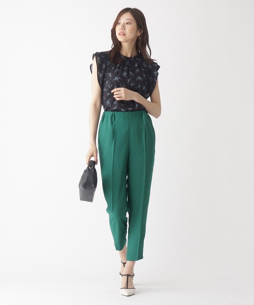 index（インデックス）の「◆バックサテンイージーテーパードパンツ【WEB限定サイズ】（その他パンツ・レディース・ライトグレー/ダークグリーン/ネイビー・36/38/40/42）」の22枚目の写真