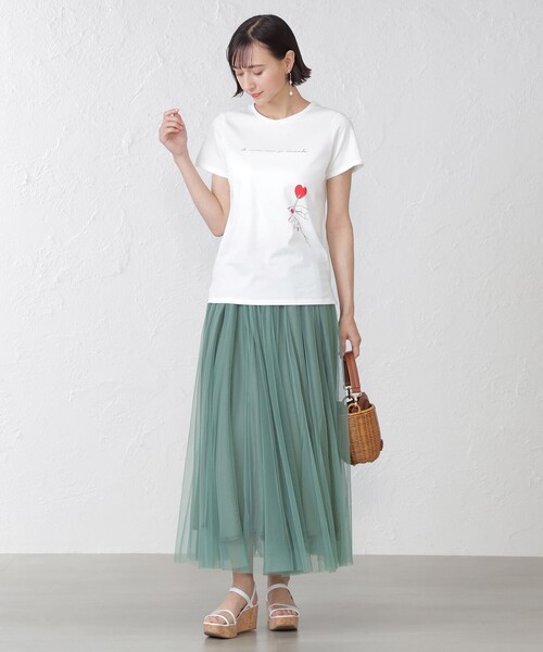 EPOCA THE SHOP（エポカザショップ）の「キャンディープリントカットソー（Tシャツ/カットソー・レディース・ブラック/ホワイト・38）」の6枚目の写真