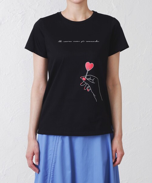 EPOCA THE SHOP（エポカザショップ）の「キャンディープリントカットソー（Tシャツ/カットソー・レディース・ブラック/ホワイト・38）」の3枚目の写真
