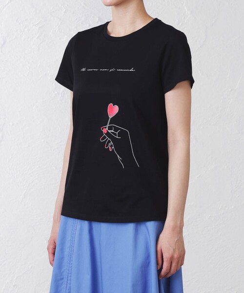 EPOCA THE SHOP（エポカザショップ）の「キャンディープリントカットソー（Tシャツ/カットソー・レディース・ブラック/ホワイト・38）」の4枚目の写真