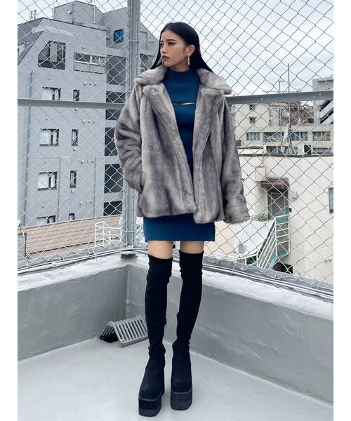 EMODA（エモダ）の「スクエアタンクロングブーツ（ブーツ）」 - WEAR