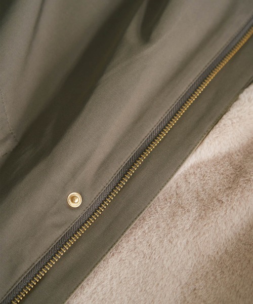 ROPE' PICNIC（ロペピクニック）の「撥水・花粉ガード/ライナー付きモッズコート（モッズコート・レディース・ダークブラウン/ベージュ/カーキ・38/40）」の22枚目の写真