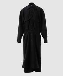 LEMAIRE ルメール ワンピース 黒 36(XS位) 2026025Y0014 ルメール LEMAIRE 長袖シャツワンピース コットン ブラック