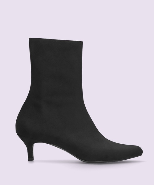 MAMIAN(マミアン)の「ポインテッドトゥ ショートブーツ (5.5cmヒール)(ブーツ・レディース・ブラック/ブラック系その他/ダークブラウン/ベージュ系その他/レンガ・L/LL/M/S)」の11枚目の写真
