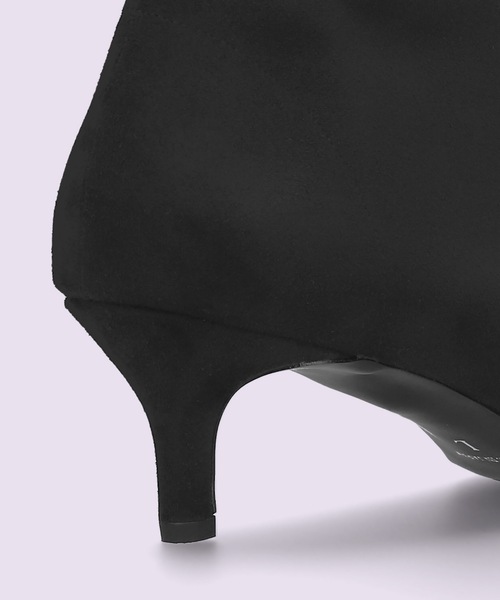 MAMIAN(マミアン)の「ポインテッドトゥ ショートブーツ (5.5cmヒール)(ブーツ・レディース・ブラック/ブラック系その他/ダークブラウン/ベージュ系その他/レンガ・L/LL/M/S)」の14枚目の写真