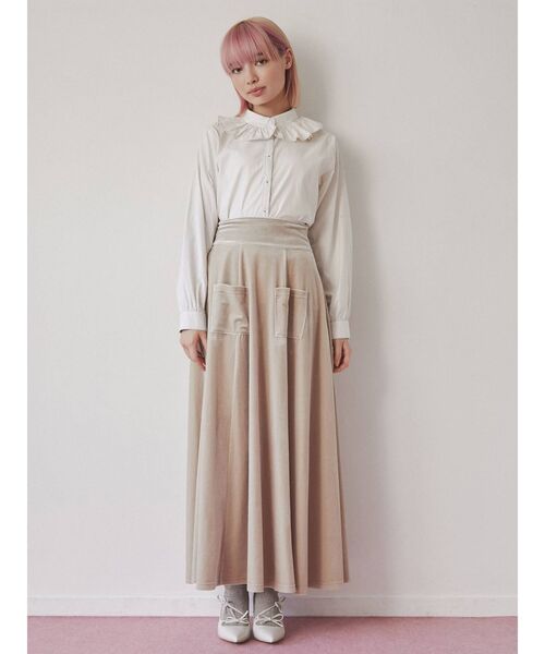 merry jenny（メリージェニー）の「bi-colorステッチブラウス（シャツ/ブラウス・レディース・グリーン/オフホワイト/ブラック・FREE）」の13枚目の写真