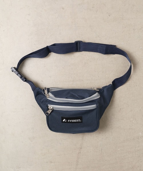 EVEREST（エベレスト）の「■EVEREST■Signature waist pack（ボディバッグ/ウエストポーチ・メンズ・ブラック/ネイビー/オリーブ/カモフラージュ/グレー系カモフラージュ・FREE）」の3枚目の写真