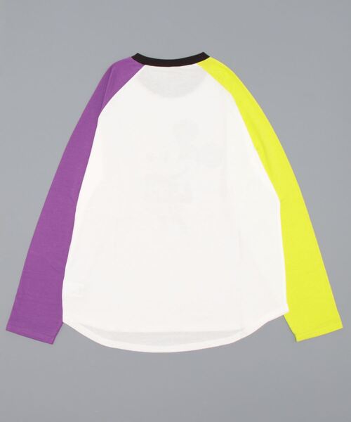 Disney(ディズニー)の「親子お揃い ディズニー ラグランロンT 7287A(Tシャツ/カットソー・レディース・ブラック/パープル・M/XL/L/S)」の3枚目の写真