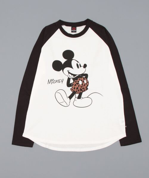 Disney(ディズニー)の「親子お揃い ディズニー ラグランロンT 7287A(Tシャツ/カットソー・レディース・ブラック/パープル・M/XL/L/S)」の5枚目の写真
