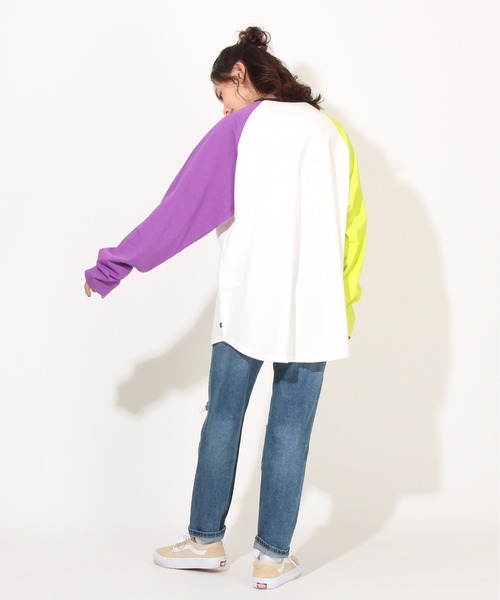 Disney(ディズニー)の「親子お揃い ディズニー ラグランロンT 7287A(Tシャツ/カットソー・レディース・ブラック/パープル・M/XL/L/S)」の14枚目の写真