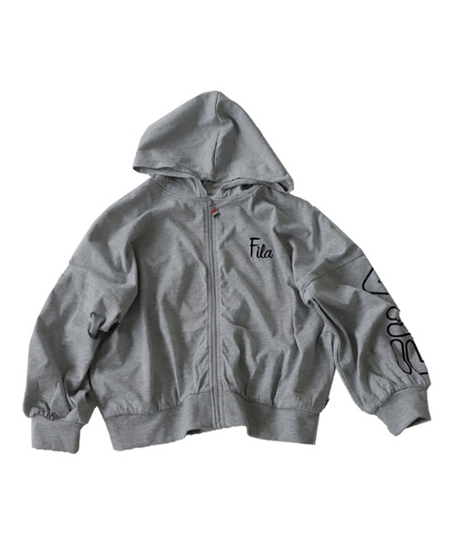 antiqua（アンティカ）の「FILAロゴ入り薄手パーカー（パーカー・キッズ・ブラック/杢グレー・130/140/150/160）」の19枚目の写真