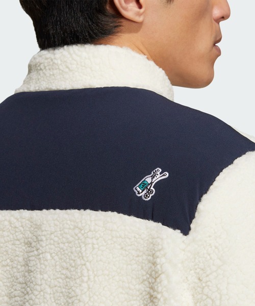 PLAY GREEN ボアフリース 長袖フルジップジャケット【adidas Golf