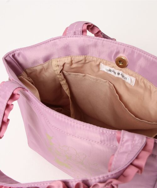 MISCH MASCH（ミッシュマッシュ）の「【WEB限定】Minnie&Daisy/ハンドルフリルバッグ（トートバッグ・レディース・パープル/ホワイト/ピンク系その他・FREE）」の5枚目の写真