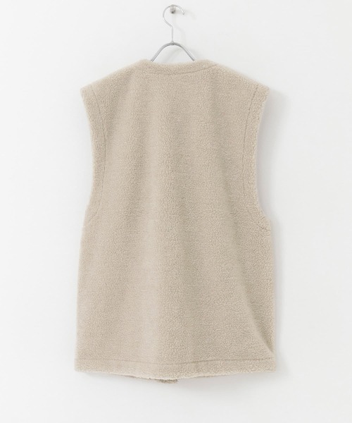 SENSE OF PLACE by URBAN RESEARCH（センスオブプレイスバイアーバンリサーチ）の「リバーシブルボアベスト（その他アウター・レディース・ベージュ/ブラック/アイボリー・ONE）」の17枚目の写真