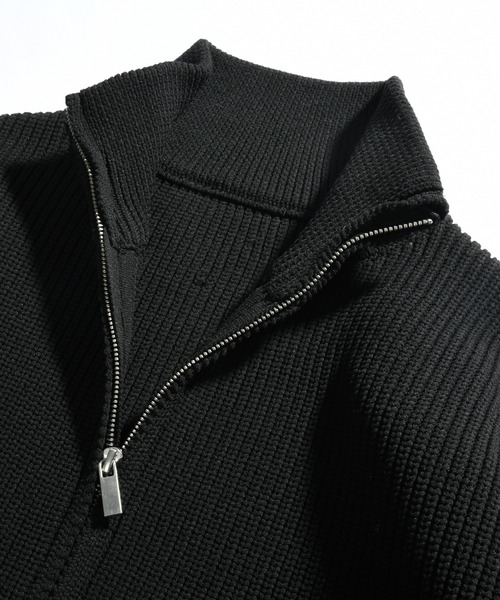 neos(ネオス)の「【neos -addictive design-】ルーズシルエット 畦編み ドライバーズ セーター ジップ ニット カーディガン(カーディガン/ボレロ・メンズ・ブラック/ベージュ/オフホワイト/ピンク/グレー・MEDIUM/LARGE)」の13枚目の写真