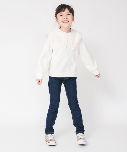 BRANSHES（ブランシェス）の「襟×レーストレーナー（スウェット・キッズ・ライトグリーン/ラベンダー/アイボリー・110/130/140/100/120/90/150）」の4枚目の写真