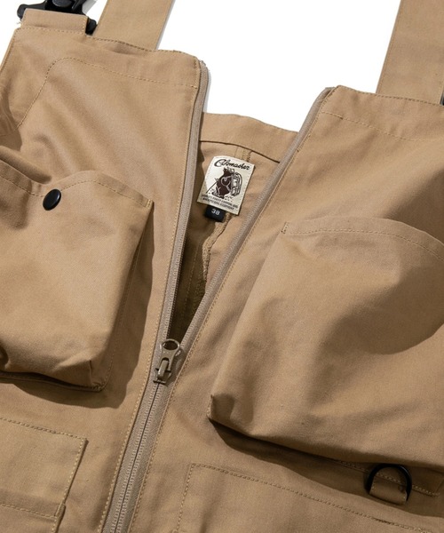 go slow caravan（ゴースローキャラバン）の「COBMASTER/コブマスター　タキビズキ オーバーオール（サロペット/オーバーオール・メンズ・カーキ/ダークグレー/ベージュ・MEDIUM/LARGE/X-LARGE/SMALL）」の5枚目の写真