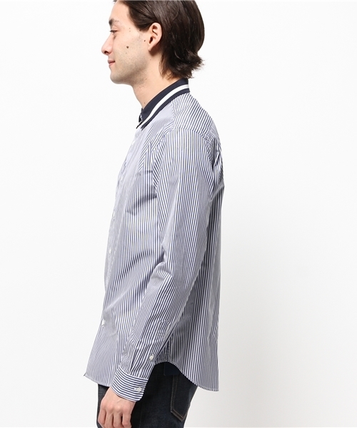 EDIFICE（エディフィス）の「◇RIBカラーシャツ（シャツ/ブラウス・メンズ・ネイビー/ライトブルー/ホワイト/ブルー・48/50/46/44）」の6枚目の写真