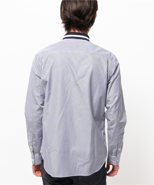 EDIFICE（エディフィス）の「◇RIBカラーシャツ（シャツ/ブラウス・メンズ・ネイビー/ライトブルー/ホワイト/ブルー・48/50/46/44）」の7枚目の写真