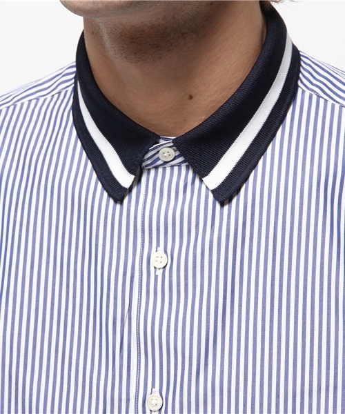 EDIFICE（エディフィス）の「◇RIBカラーシャツ（シャツ/ブラウス・メンズ・ネイビー/ライトブルー/ホワイト/ブルー・48/50/46/44）」の8枚目の写真