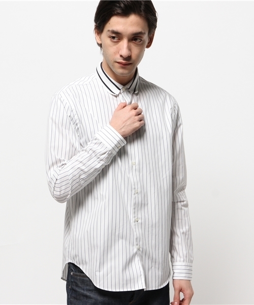 EDIFICE（エディフィス）の「◇RIBカラーシャツ（シャツ/ブラウス・メンズ・ネイビー/ライトブルー/ホワイト/ブルー・48/50/46/44）」の13枚目の写真