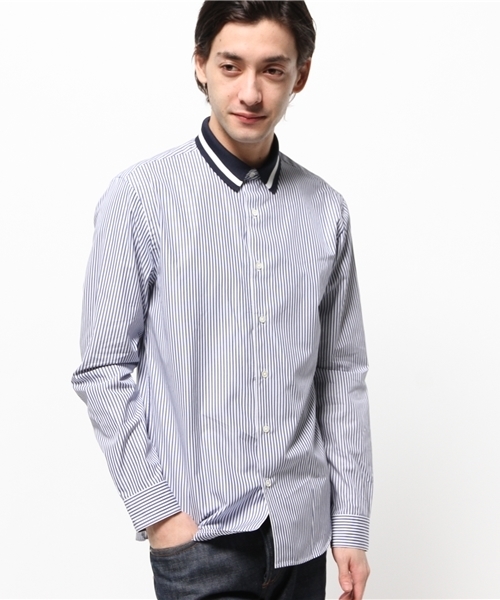 EDIFICE（エディフィス）の「◇RIBカラーシャツ（シャツ/ブラウス・メンズ・ネイビー/ライトブルー/ホワイト/ブルー・48/50/46/44）」の14枚目の写真